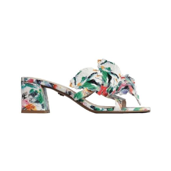 Cecelia New York Happy Multi Flower Sandal NWOB Size 8 1/2 - Picture 1 of 12